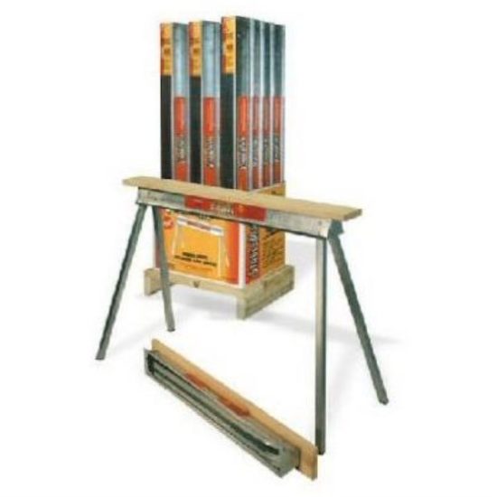 Stablemate 42 In. L Steel Folding Sawhorse, 1000 Lb. Capacity