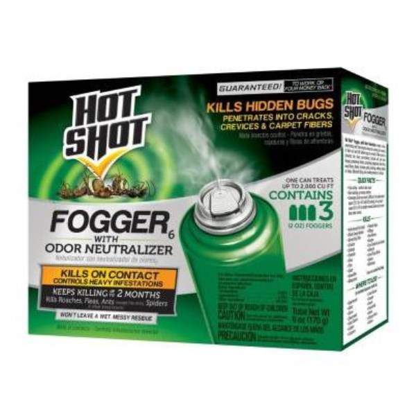 Hot Shot 2 Oz. Indoor Insect Fogger with Odor Neutralizer (3-Pack)