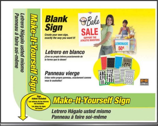Hy-Ko Make-It-Yourself Sign Kit