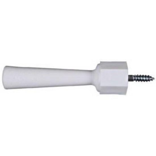 National 3-1/4 In. White Soft Jamb Door Stop (2-Pack)