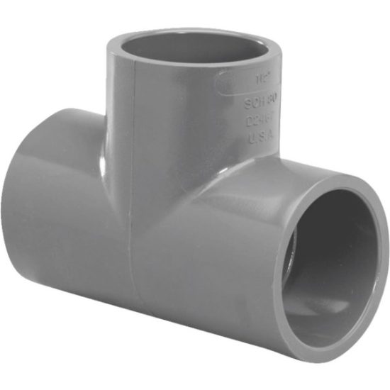 Charlotte Pipe 1-1/4 In. Slip Schedule 80 PVC Tee