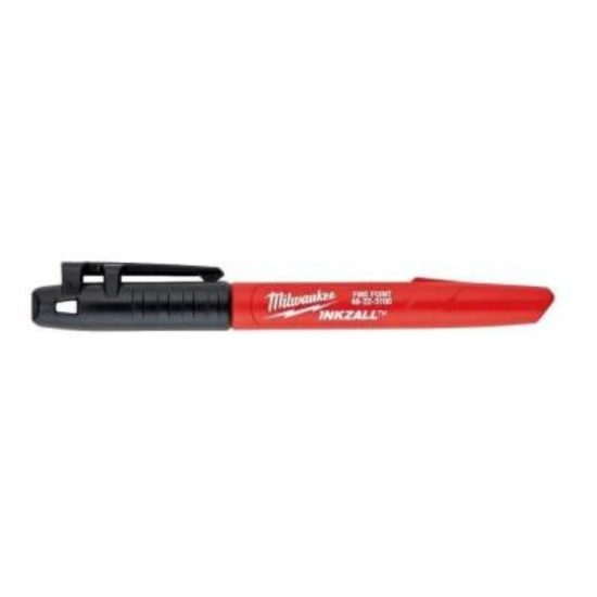 Milwaukee INKZALL Fine Point Black Job Site Marker (4-Pack)