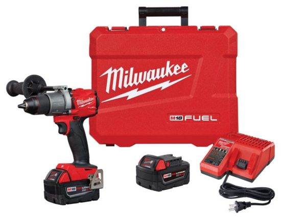 Milwaukee M18 FUEL 18-Volt Lithium-Ion Brushless 1/2 In. Cordless Drill Kit