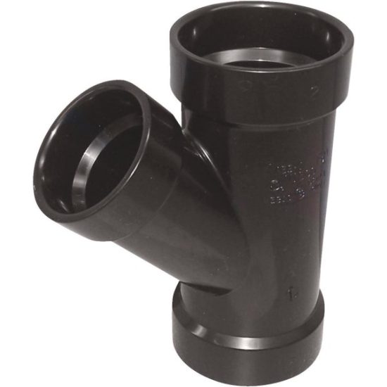 Charlotte Pipe 4 x 4 x 2 In. Hub x Hub x Hub Reducing ABS Wye