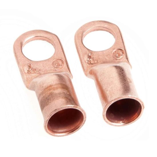 Forney #1 Cable x 3/8 In. Stud Copper Cable Lug (2-Pack)