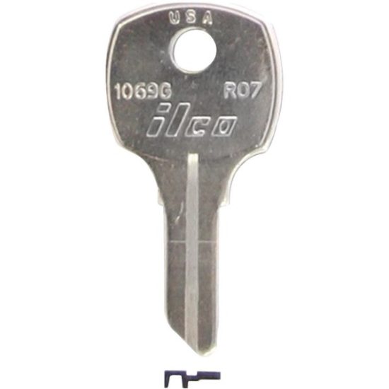 ILCO Russwin Nickel Plated File Cabinet Key, R07/1069G (10-Pack)