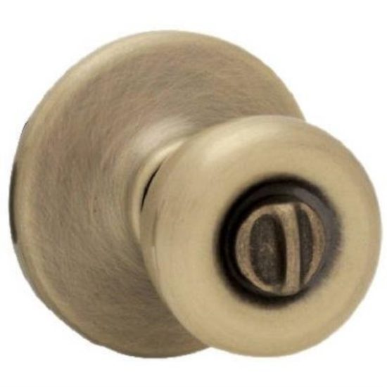 Kwikset Tylo Antique Brass Bed & Bath Door Knob