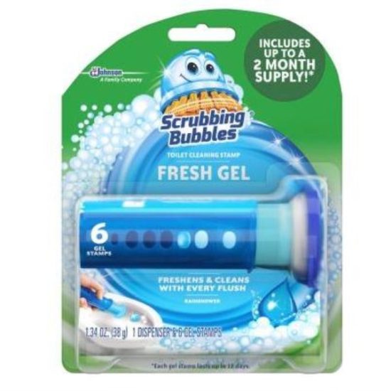 Scrubbing Bubbles Toilet Bowl Cleaner Gel Dispenser & Discs