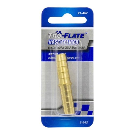 Tru-Flate 3/8 In. Brass Hose Splicer