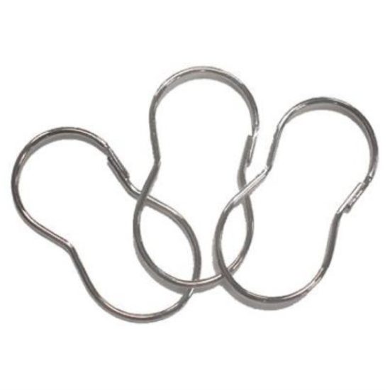 Zenith Zenna Home Chrome Plain Shower Curtain Hook (12 Count)