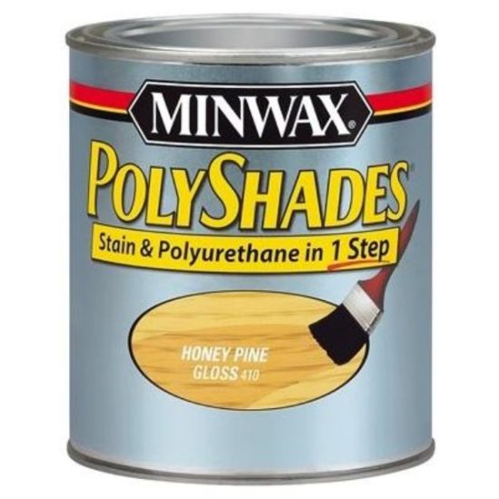 Minwax Polyshades 1/2 Pt. Gloss Stain & Finish Polyurethane In 1-Step, Honey Pine