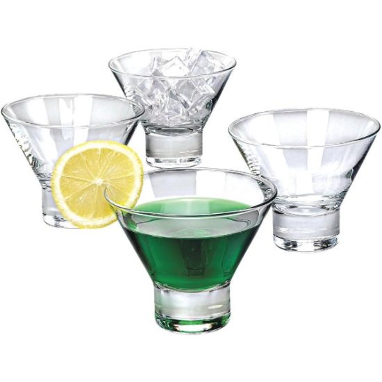 Crystalia Augusta Martini Glass (4-Count)