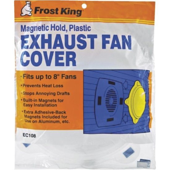 Frost King 10-1/4 In. Dia. White Plastic Exhaust Fan Cover
