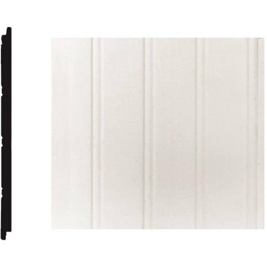 House of Fara 5/16 In. W. x 5-29/32 In. H. x 8 Ft. L. MDF Wainscot (3-Pack)