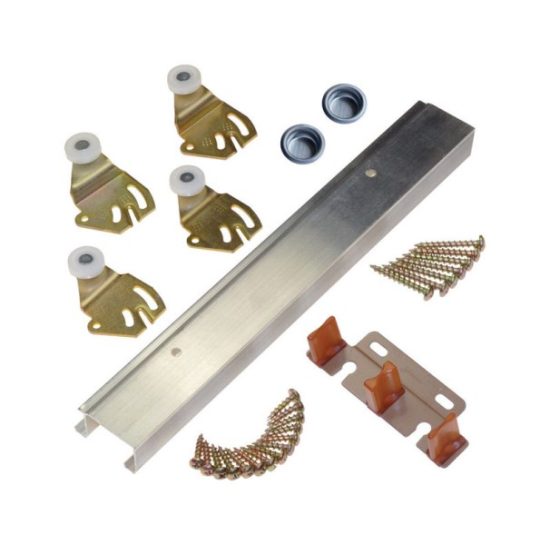 Johnson Aluminum 60 In. Bypass Door Hardware Set