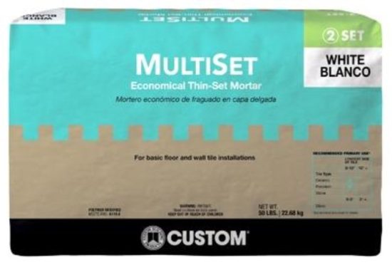 Multiset 50 Lb. White Mortar Mix