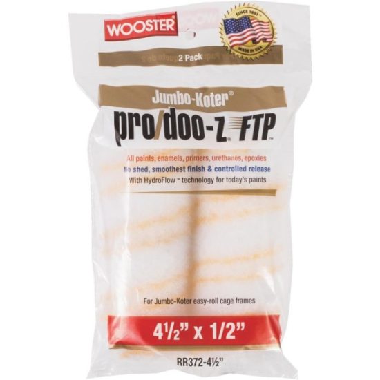 Wooster Jumbo-Koter P/D FTP 4-1/2 In. x 1/2 In. Woven Paint Roller Cover (2-Pack)