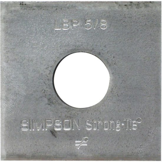 Simpson Strong-Tie 5/8 in. x 2 in. x 9/64 in. Steel Galvanized Bearing Plate