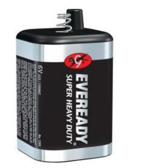 Eveready Super Heavy-Duty 6V Spring Terminal Carbon Zinc Lantern Battery