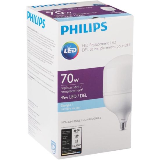 Philips 70W HID Equivalent Frosted T-Shape Medium Base LED High-Intensity Replacement Light Bulb