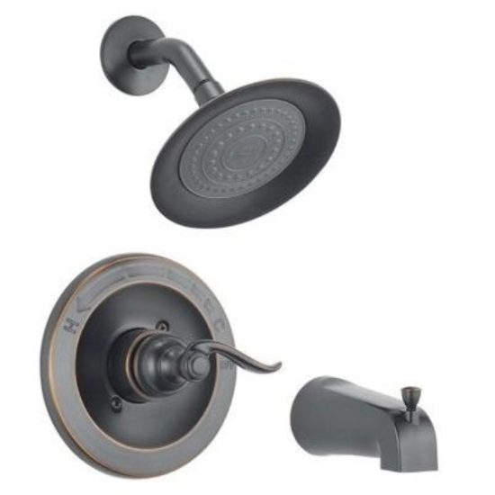 Delta Windemere Oil-Rubbed Bronze Single-Handle Lever Tub & Shower Faucet