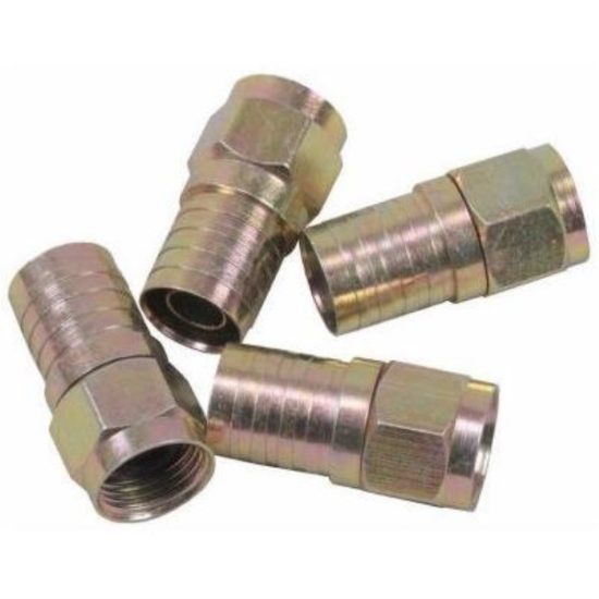 RCA RG6 F-Connector (4-Pack)