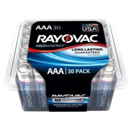 Rayovac High Energy AAA Alkaline Battery (30-Pack)