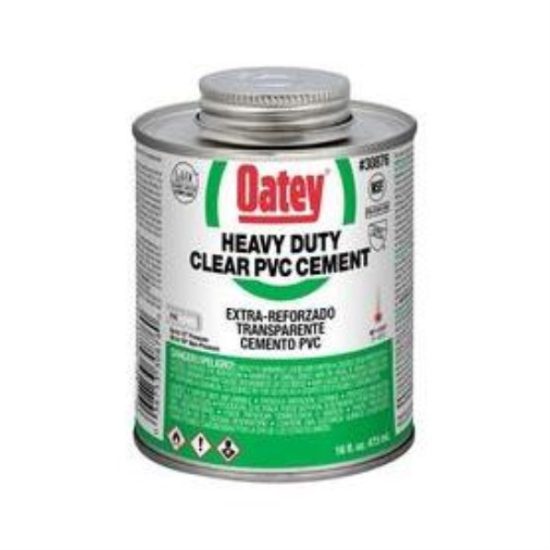 Oatey 16 Oz. Heavy Bodied Heavy-Duty Clear PVC Cement