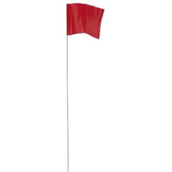 Empire 21 In. Steel Staff Red Marking Flags