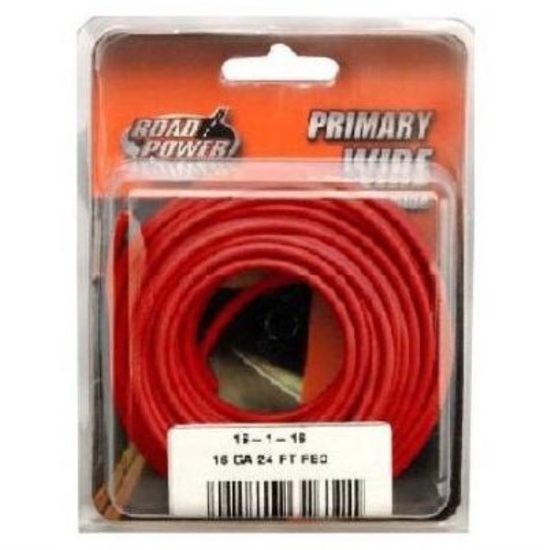 ROAD POWER 24 Ft. 16 Ga. PVC-Coated Primary Wire, Red