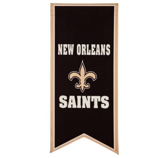 Evergreen 12.5 in. x 28 in. New Orleans Saints Garden Banner Flag