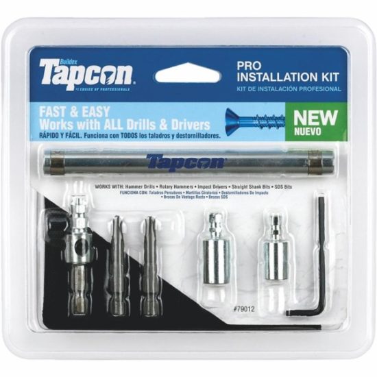 Tapcon Masonry Drill Set with Star Bit (8-Piece)