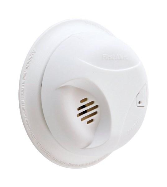 First Alert Battery Operated 9V Ionization Smoke Alarm with Hush