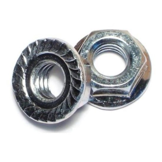 5/16 -18 Zinc Plated Case Hardened Steel Coarse Thread Hex Flange Nuts FNSC-037