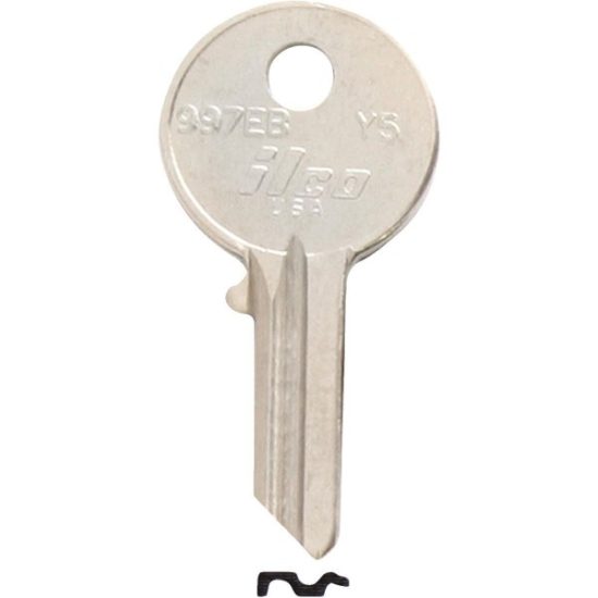 ILCO Yale Nickel Plated House Key, Y5 / 997EB (10-Pack)