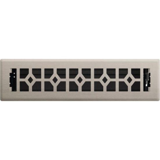 Imperial Templar 2-1/2 In. x 12 In. Brushed Nickel Steel Floor Register