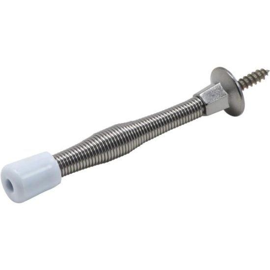 National 1410 Satin Chrome Spring Door Stop