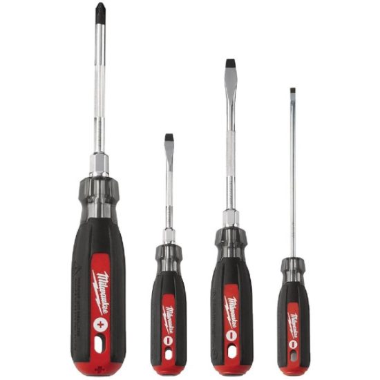 Milwaukee Cushion Grip Screwdriver Set (4-Piece)