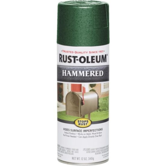 Rust-Oleum Deep Green Metallic 12 Oz. Hammered Finish Spray Paint