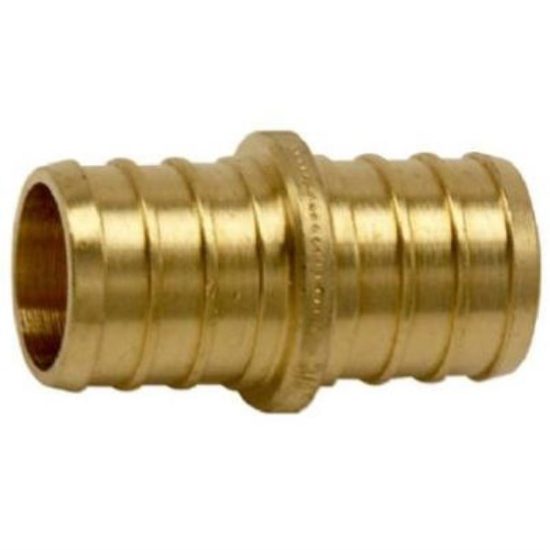 SharkBite Lead-Free Insert 3/4 In. Barb x 3/4 In. Barb Brass PEX Coupling