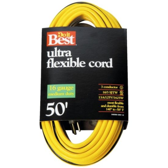 Do it Best 50 Ft. 16/3 Medium-Duty Extension Cord