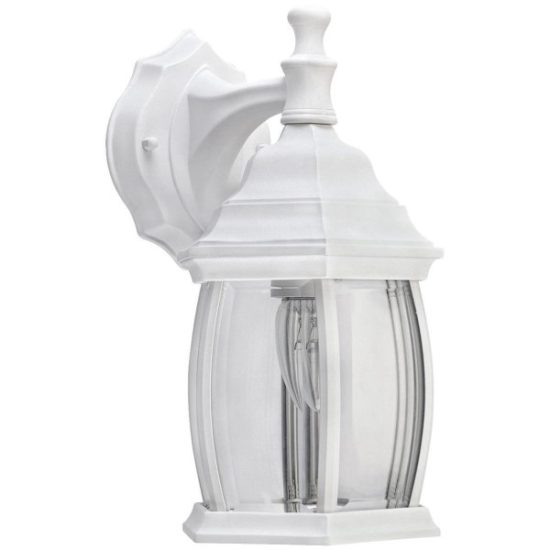 Home Impressions White Incandescent Type A Outdoor Wall Light Fixture