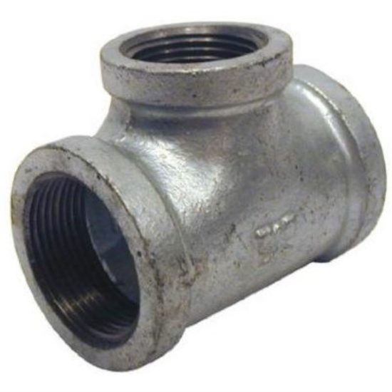Southland 3/4 In. x 1/2 In. x 3/4 In. Malleable Iron Reducing Galvanized Tee