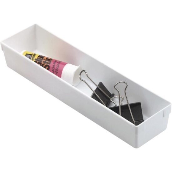 Rubbermaid 3 In. x 12 In. x 2 In. White Drawer Organizer Tray