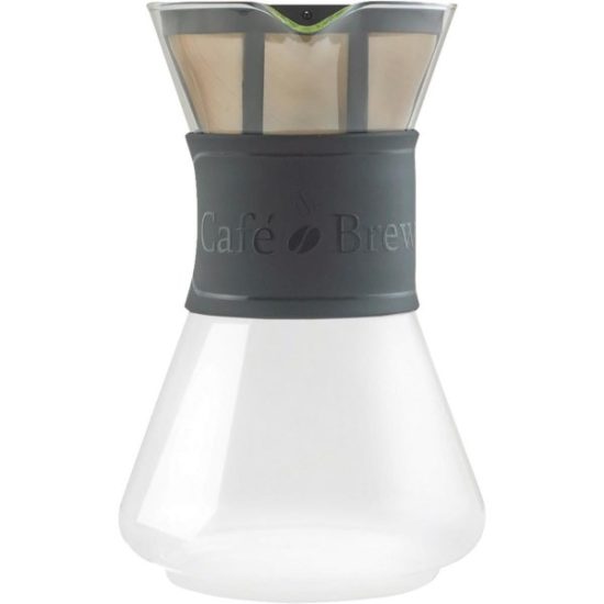 Medelco Cafe Brew 8 Cup Glass Pour-Over Coffee Maker