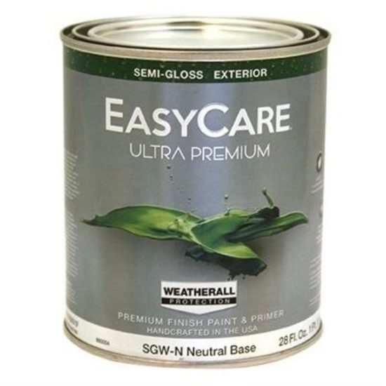 Ultra Premium Exterior WeatherAll Latex Paint, Semi-Gloss Neutral Base, 1-Qt.