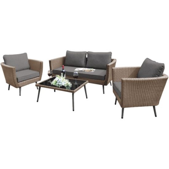 Outdoor Expressions Century City 4-Piece Chat Set