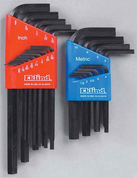 Eklind Combination SAE/Metric Hex Key Set, 22-Piece