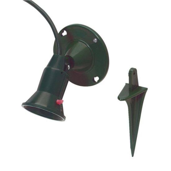 Do it 150W Plastic PAR38 Green Weatherproof Outdoor Lampholder