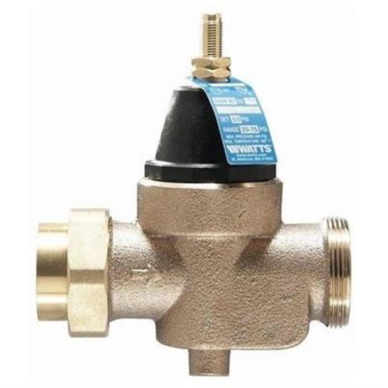 Watts 1 In. Female Threaded Union x 1 In. NPT Bronze Pressure Regulator